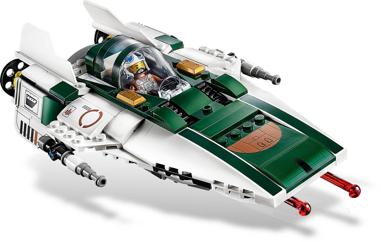 LEGO Star Wars The Rise of Skywalker Resistance A Wing Starfighter 75248 Toy Building Kit 269 Pieces Includes 269 Pieces Ages 7 Walmart