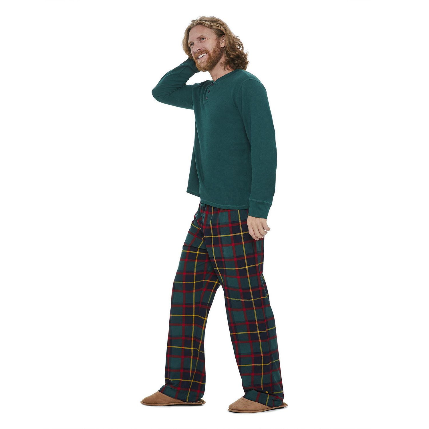 George Men's Holiday Pajamas 2-Piece Set