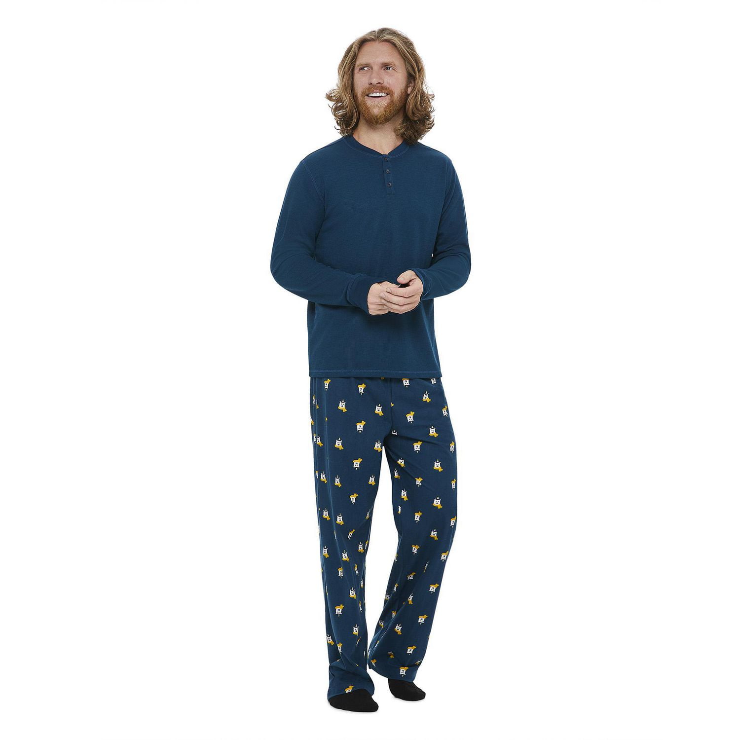 George Men's Holiday Pajamas 2-Piece Set