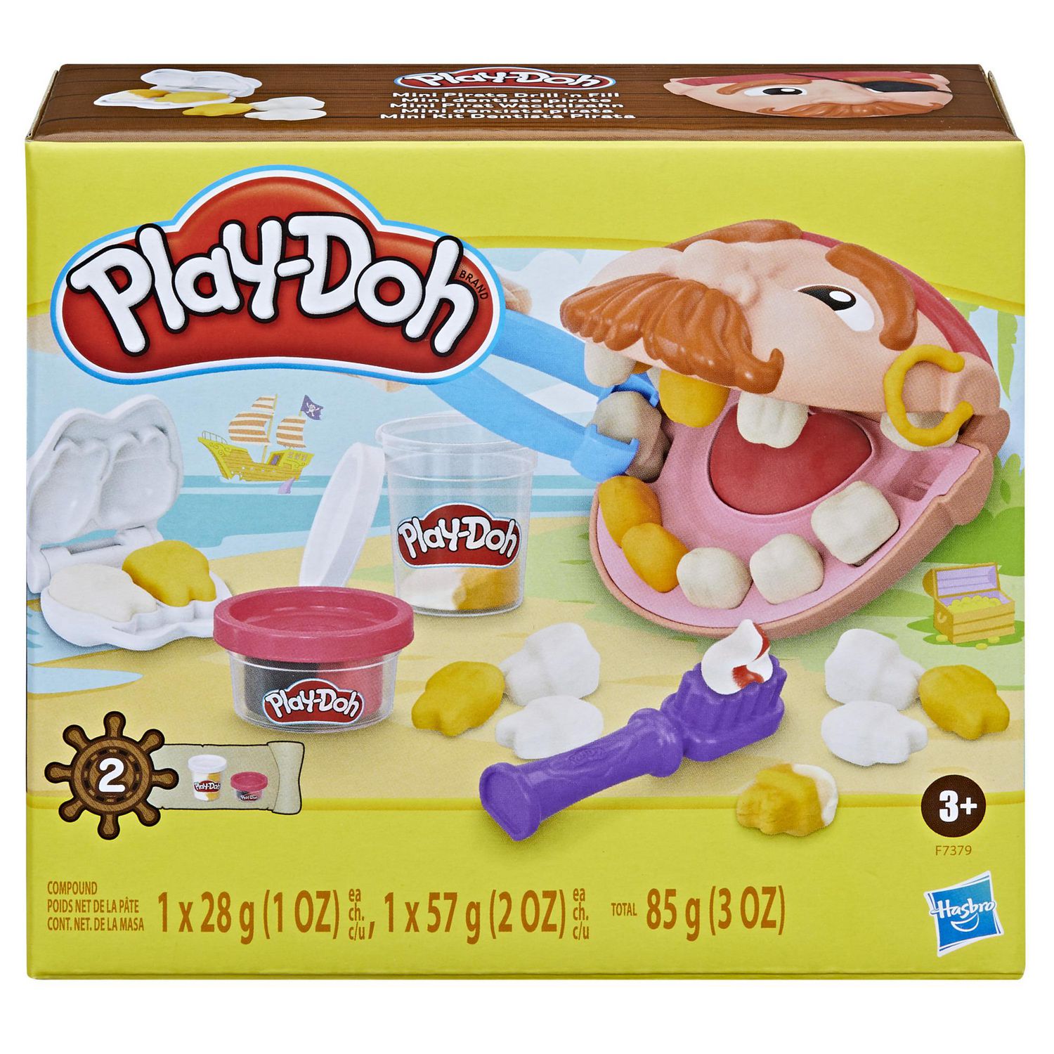 HASBRO Play-Doh Coffret, Le cabinet vétérinaire avec chien, mallette, avec  5 pots de pate à modeler pas cher 