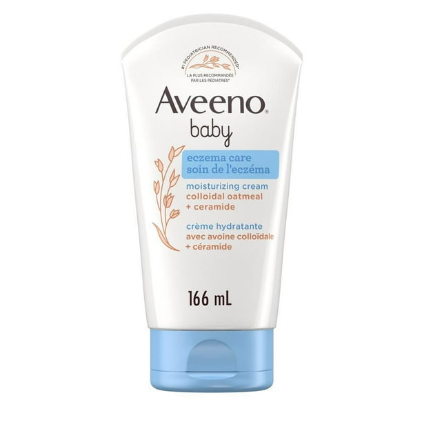 Crème hydratante Soin de l'eczéma Aveeno Baby - Lotion corporelle pour la peau irritée due à l'eczéma, avoine colloïdale + céramides - 166 ml 166 ml