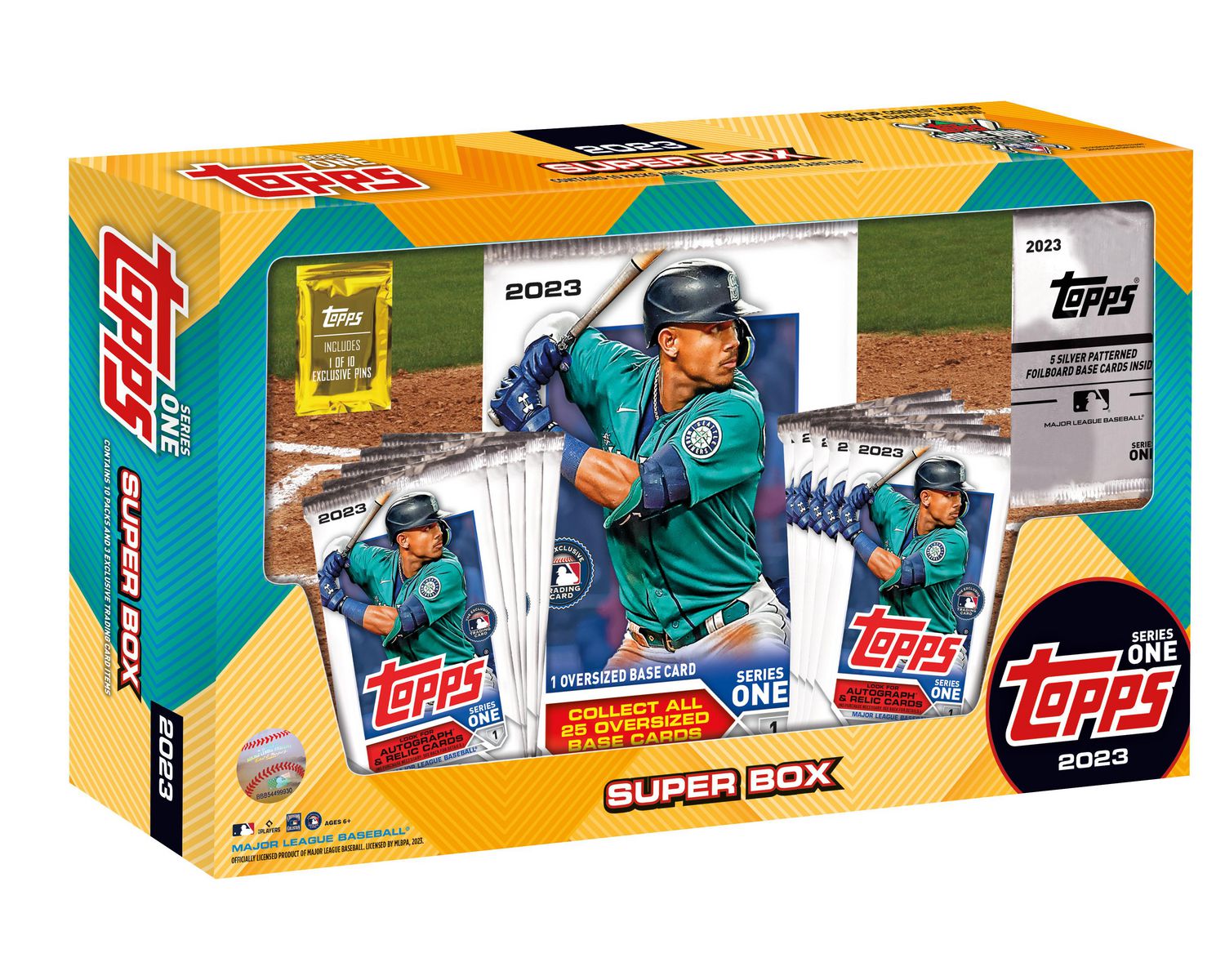 2023 Topps Series 1 MLB Baseball Collector's Super Box Trading 