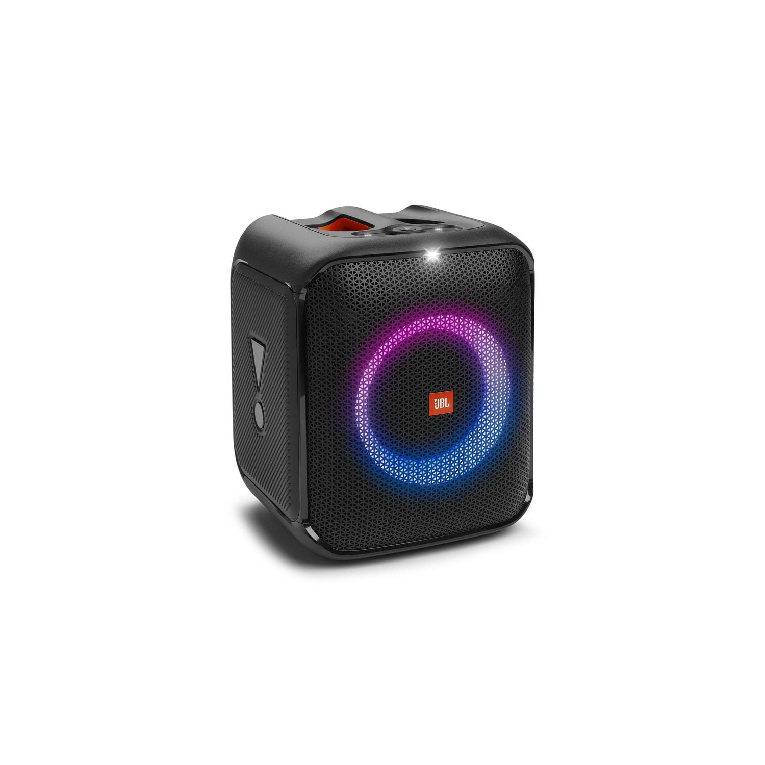 JBL PartyBox Encore  Enceinte de soirée portable avec un son puissant de  100 W, un jeu de lumières dynamique intégré, un micro numérique sans fil  inclus et une conception résistante aux éclaboussures.