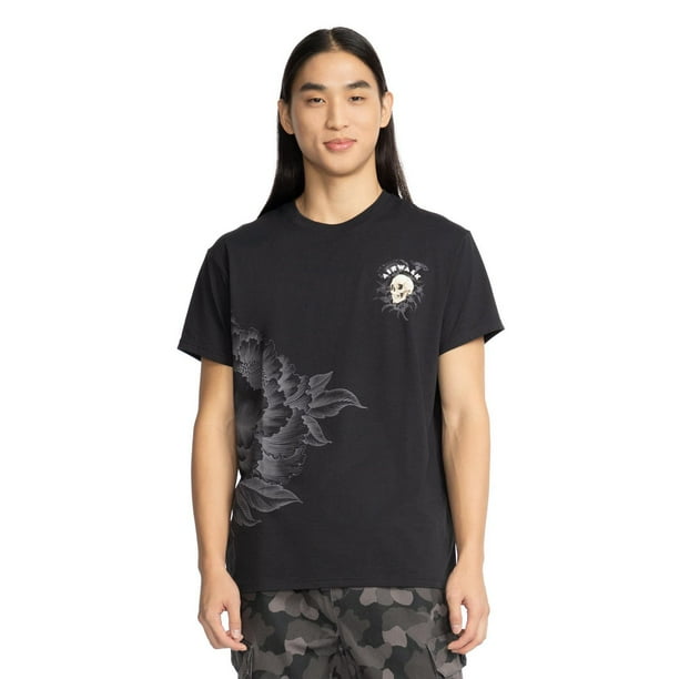 T-shirt Homme DKNY Noir, Coton 100%, Col Rond, Manches Courtes, Taille M