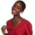 thumbnail image 4 of George Women's Tie Front Top, 4 of 6