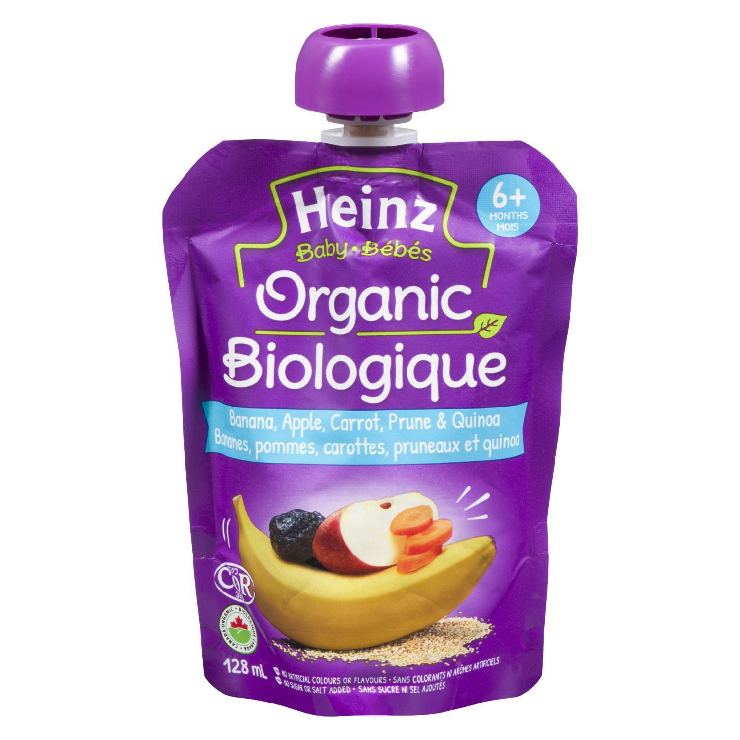 Heinz Baby Organic Banana, Apple, Carrot, Prune &amp; Quinoa
