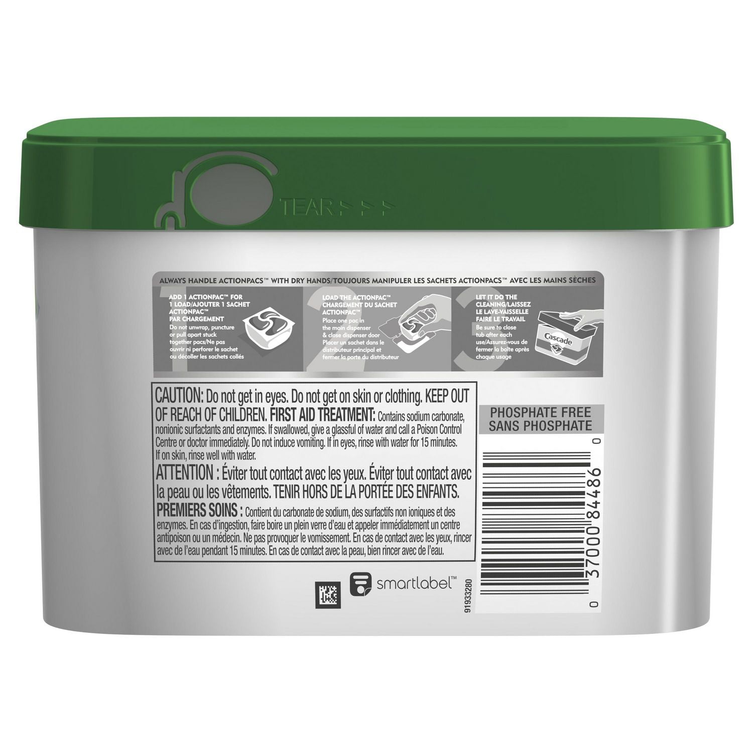 Cascade Complete ActionPacs, Dishwasher Detergent, Fresh Scent, 48 count -  48 ea