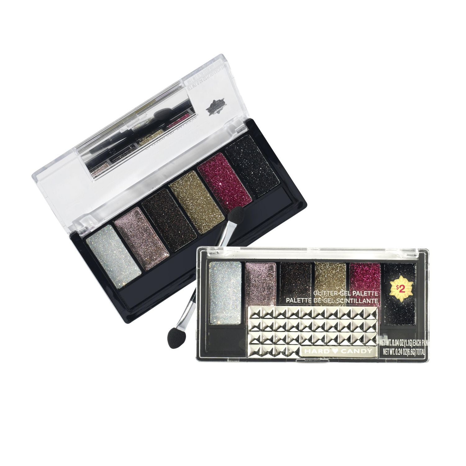 Hard Candy Top 10 Glitterazi Eyeshadow Palette Mini Glitter Gels in