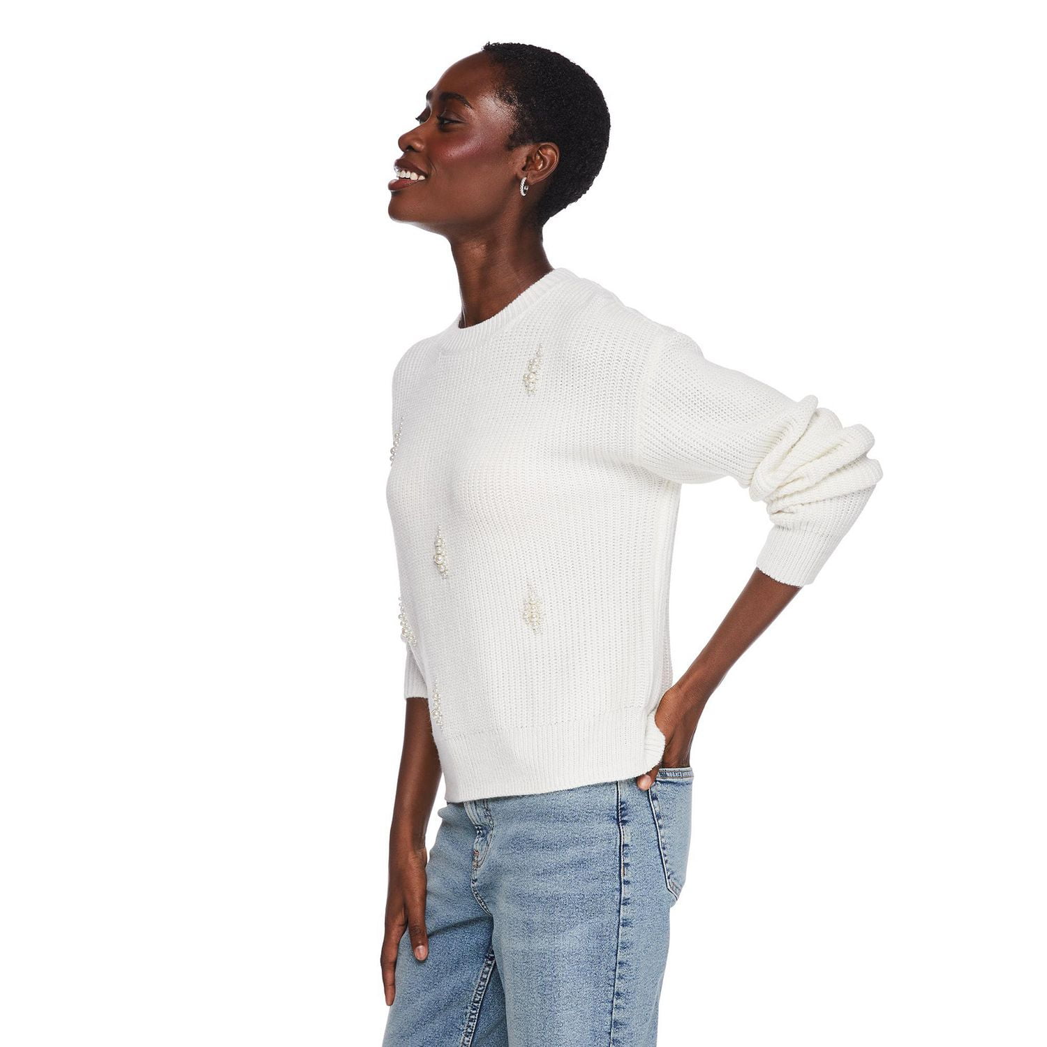 Chandail perlé George pour femmes Tailles TP–TTG