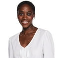 thumbnail image 4 of George Women's Tie Front Top, 4 of 6