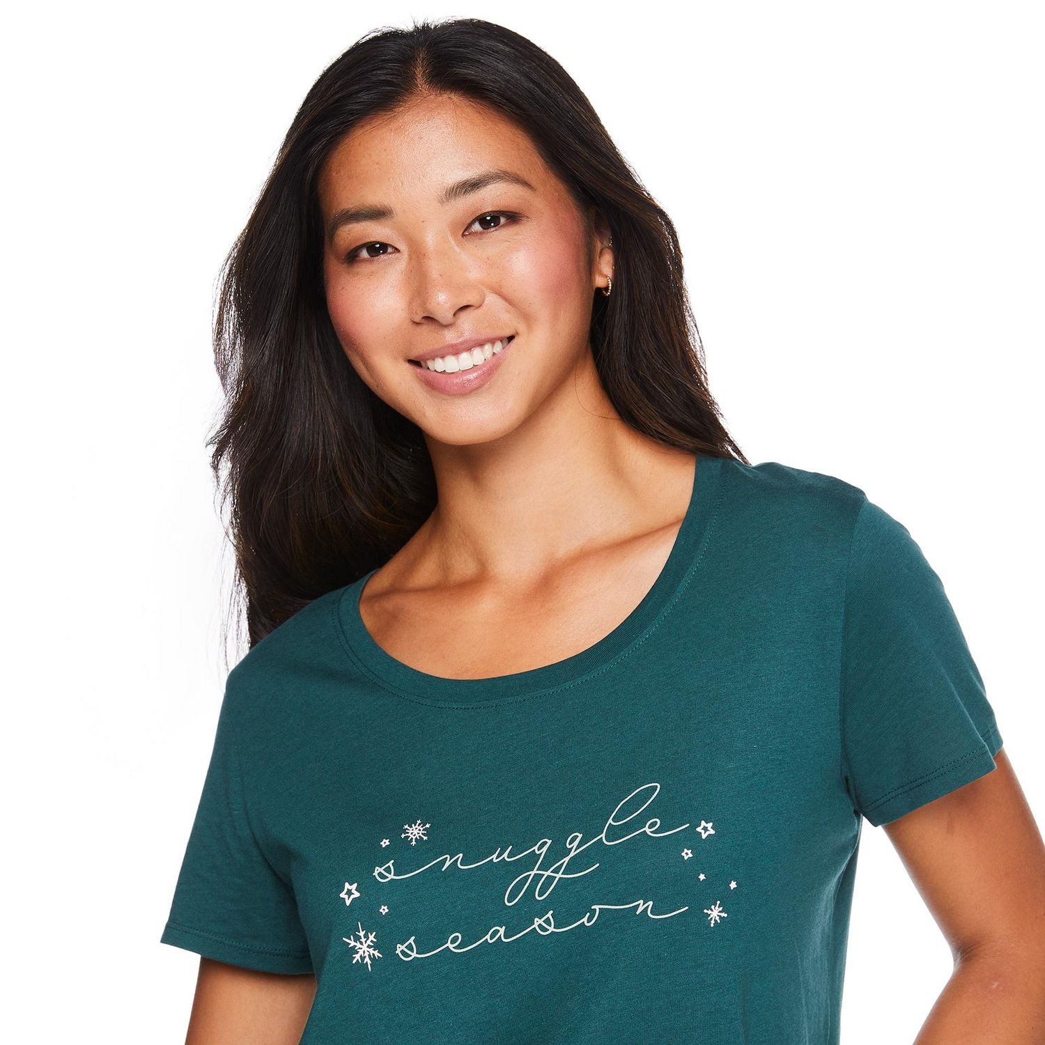 T-shirt de nuit à encolure dégagée George pour femmes