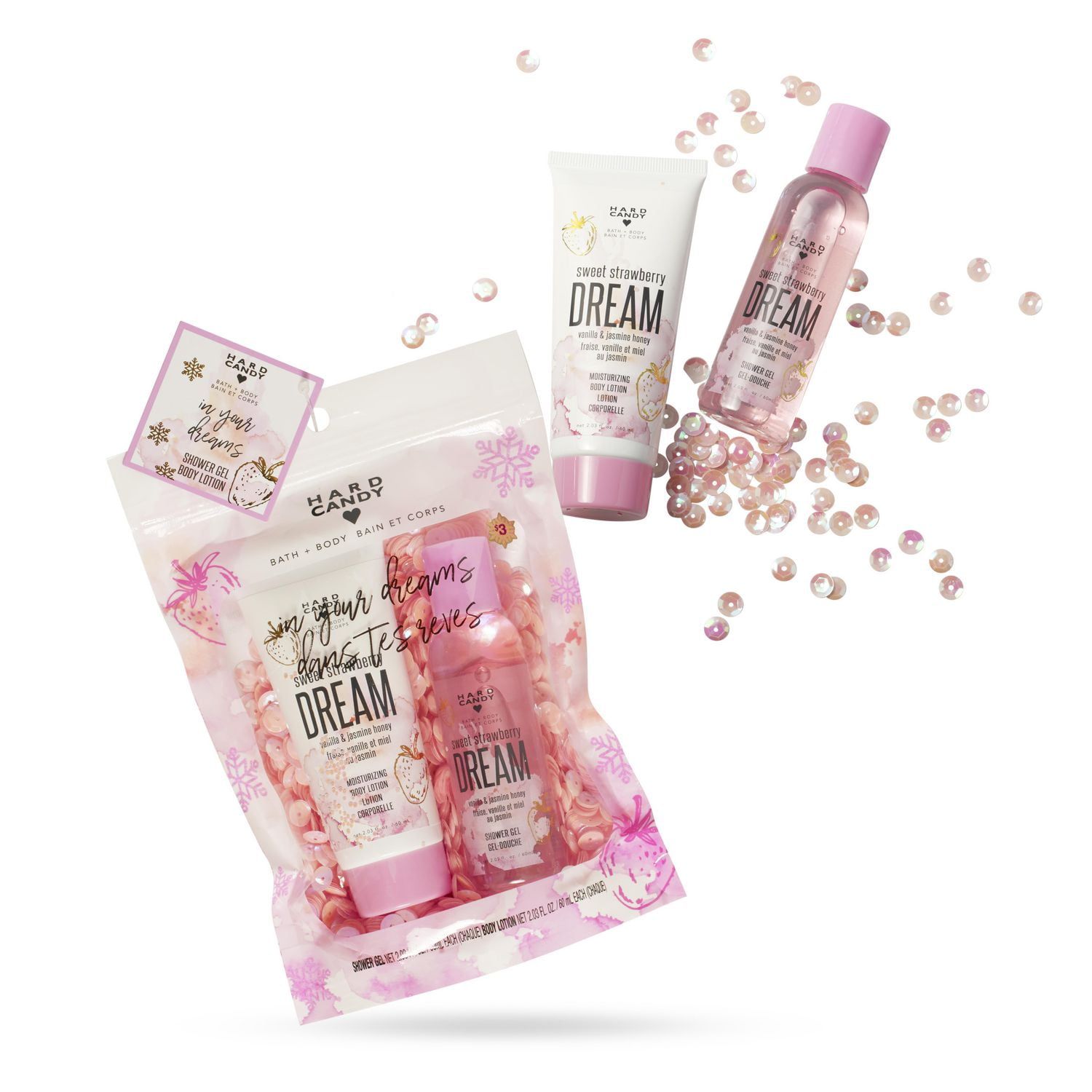 Hard Candy In Your Dreams Bath & Body Set, Moisturizing Lotion and
