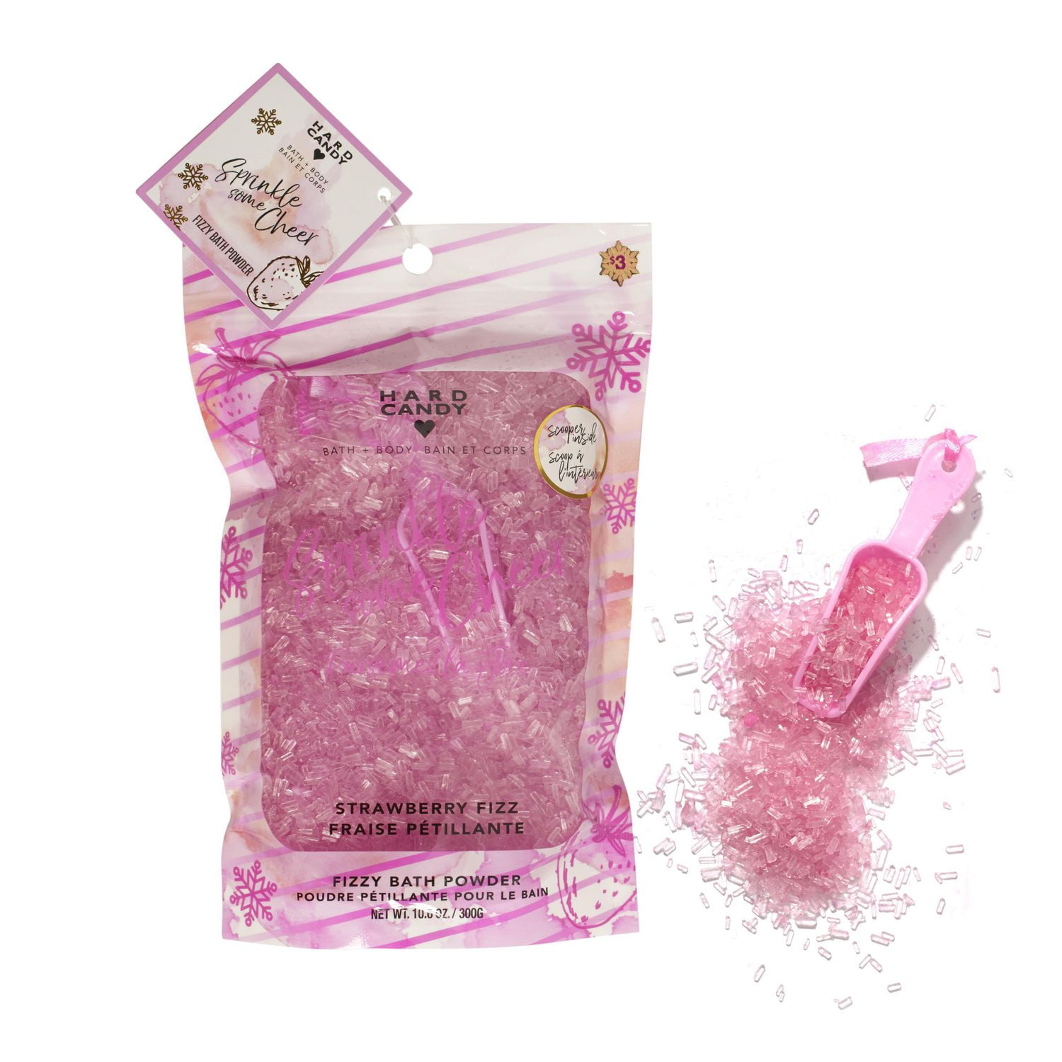 Hard Candy Sprinkle Some Cheer Strawberry Fizz Fizzy Crystalized Bath ...