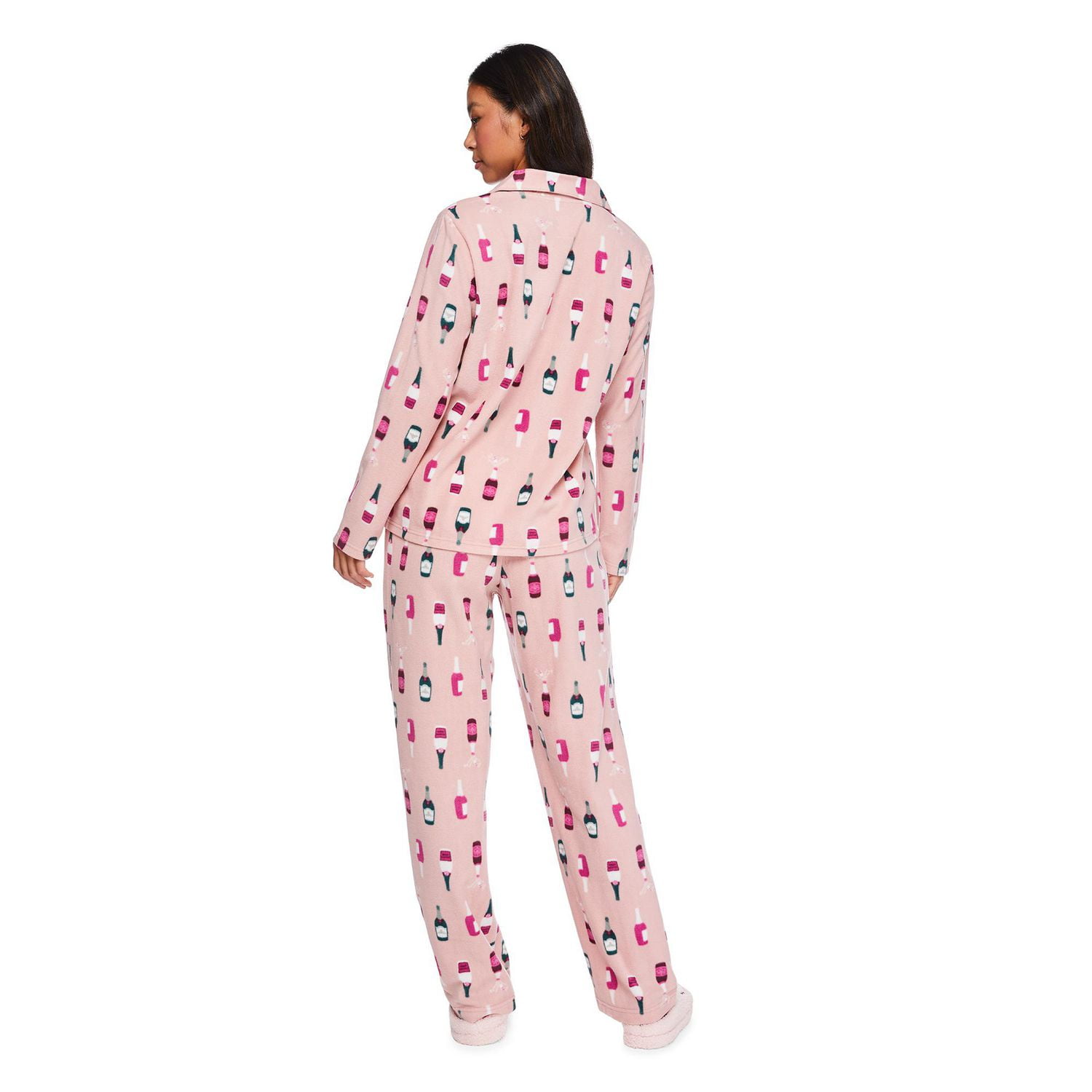 George Women's Notch Collar Pajama 2-Piece Set