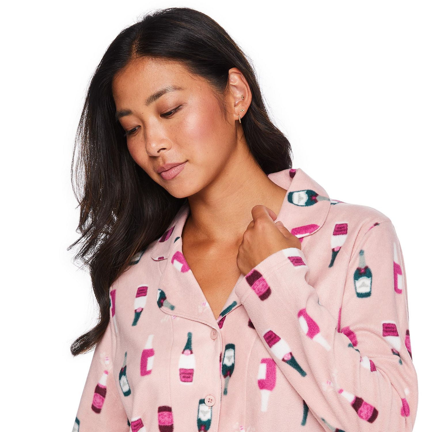 George Women's Notch Collar Pajama 2-Piece Set