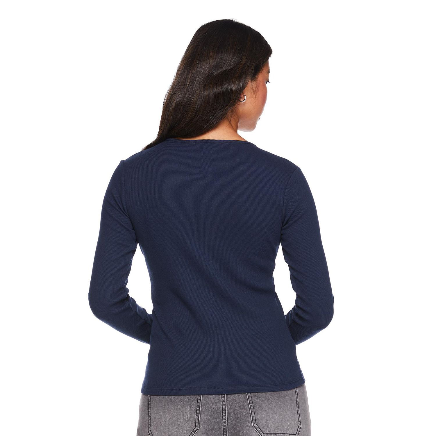 George Women's Long Sleeve Rib Tee