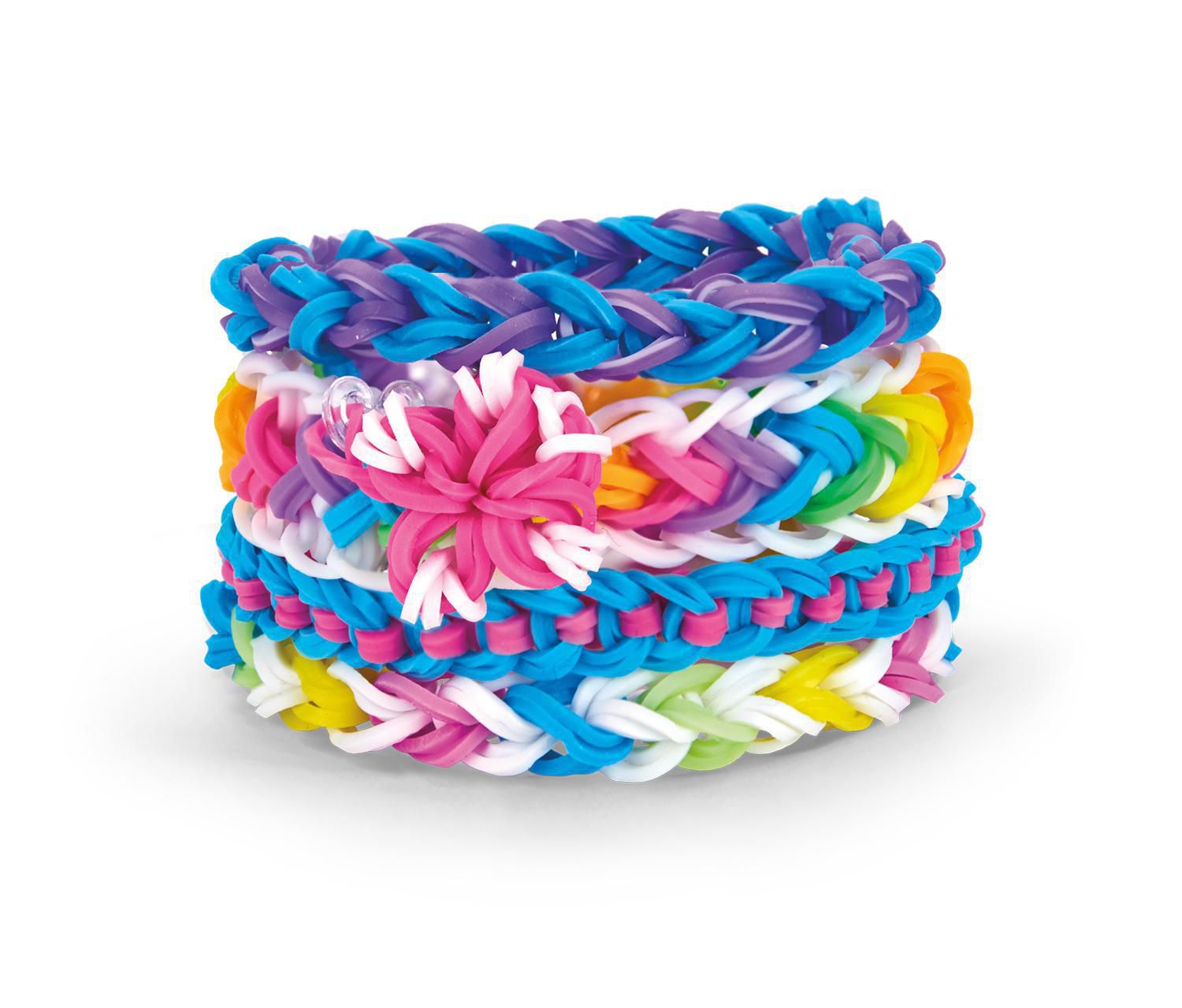 4 Pack Cra-Z-Art Cra-Z-Loom Rubber Band Loom Kit-Unicorn And Neon