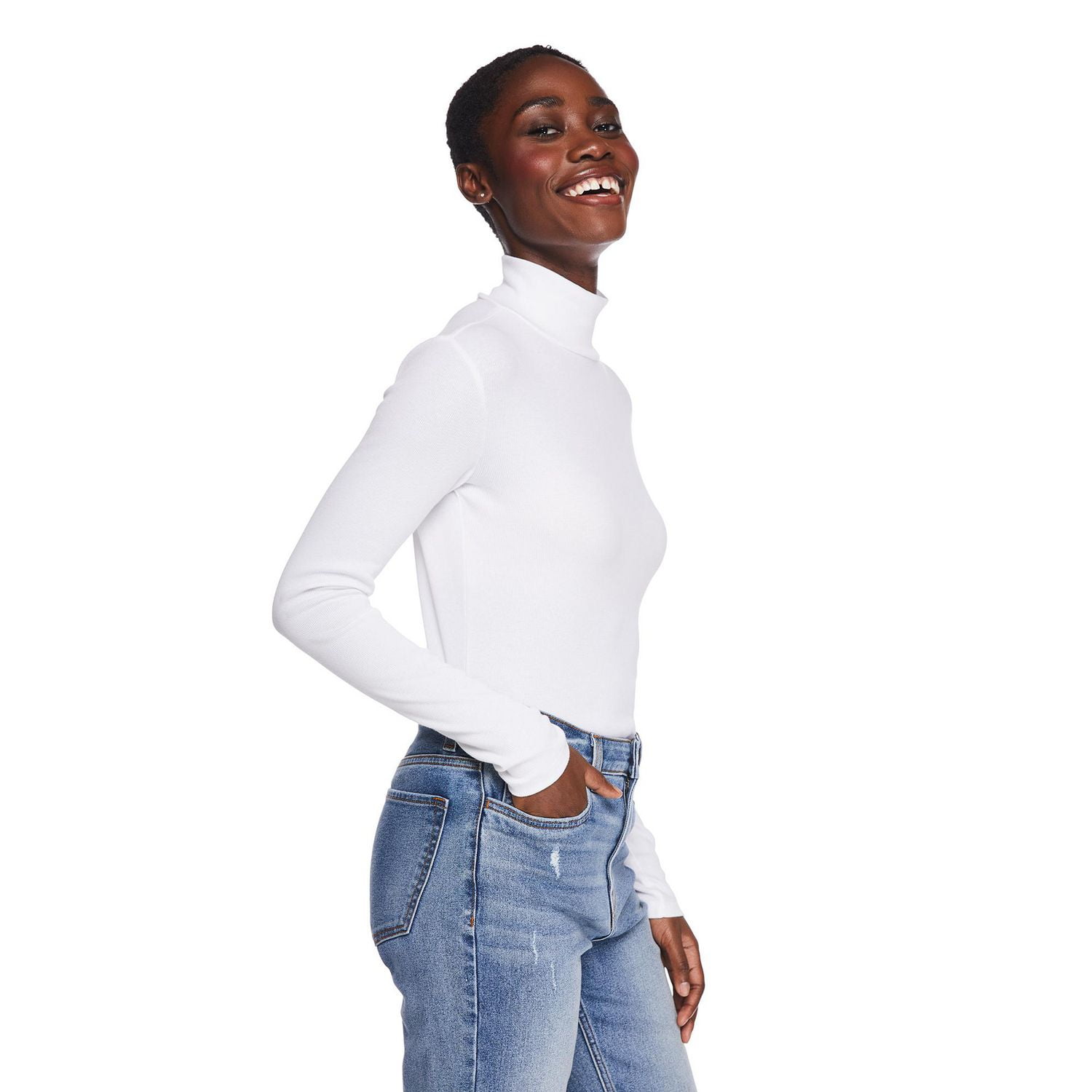 T-shirt à col droit George pour femmes