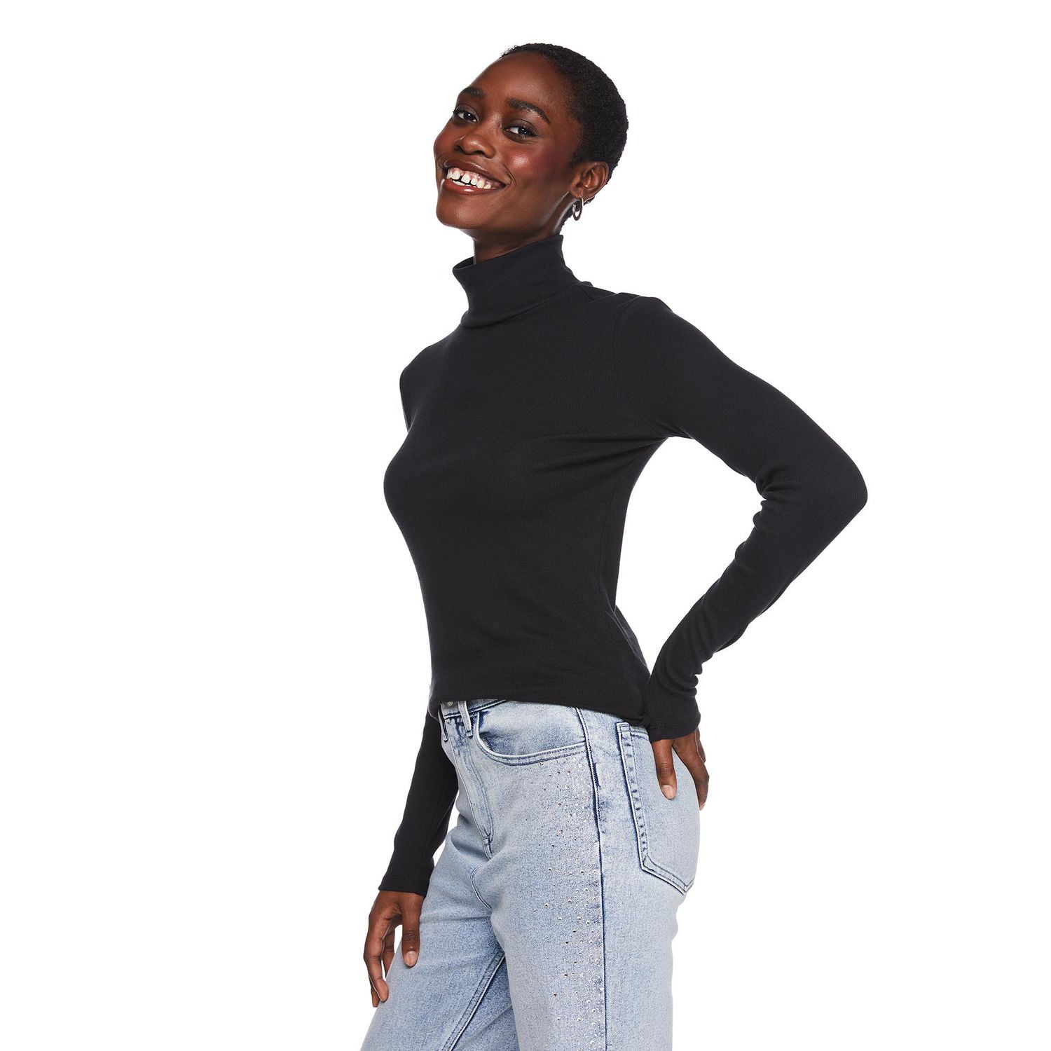 George Women's Mock Neckline Tee