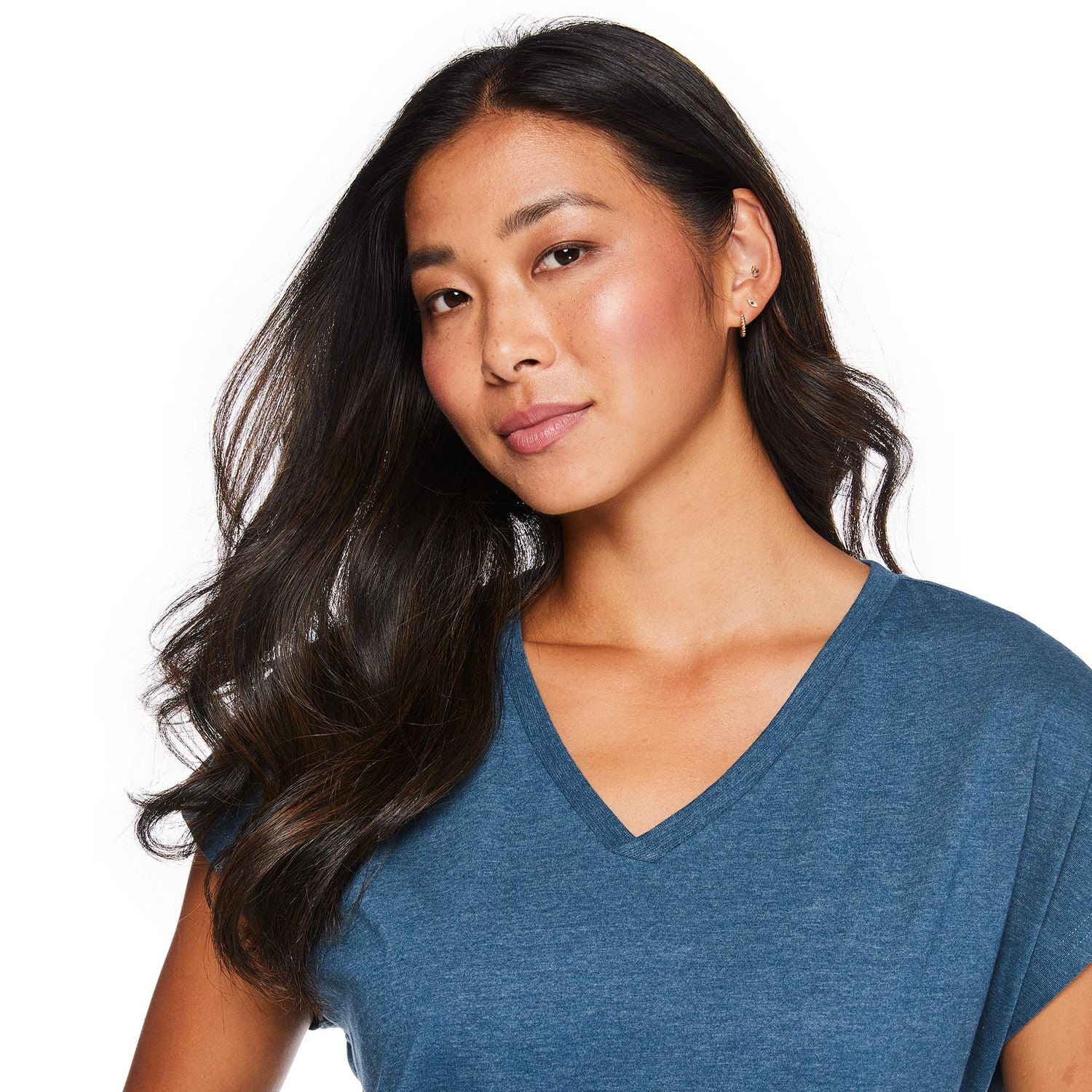 Chemise de nuit à encolure en V George pour femmes