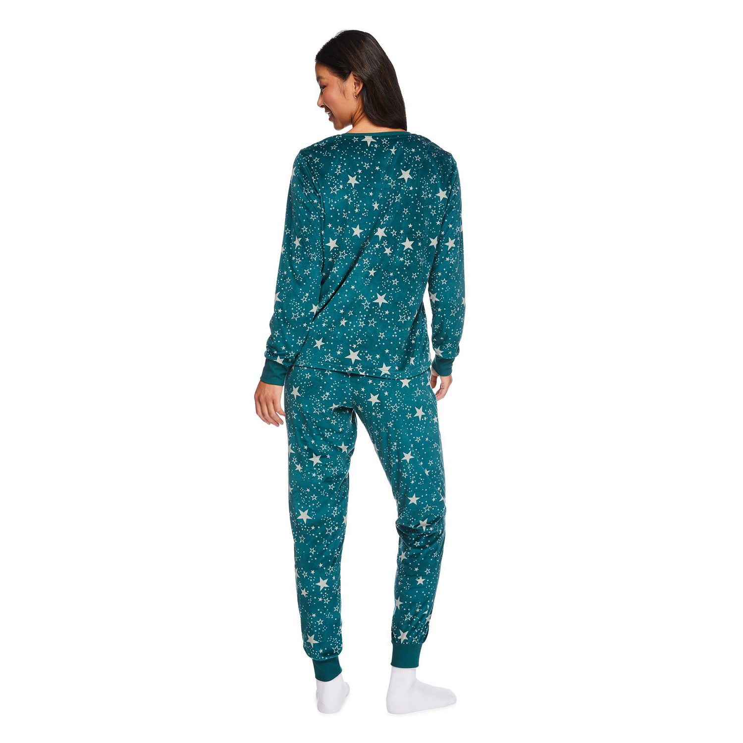 George Women's Velour Pajama 2-Piece Set