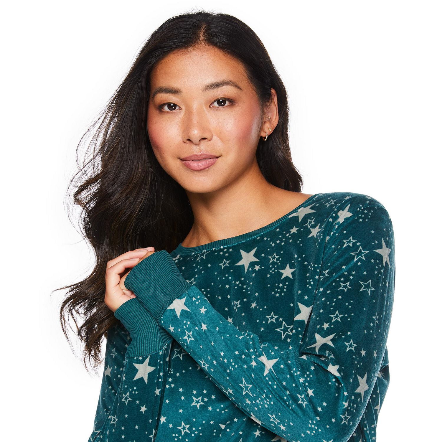 George Women's Velour Pajama 2-Piece Set