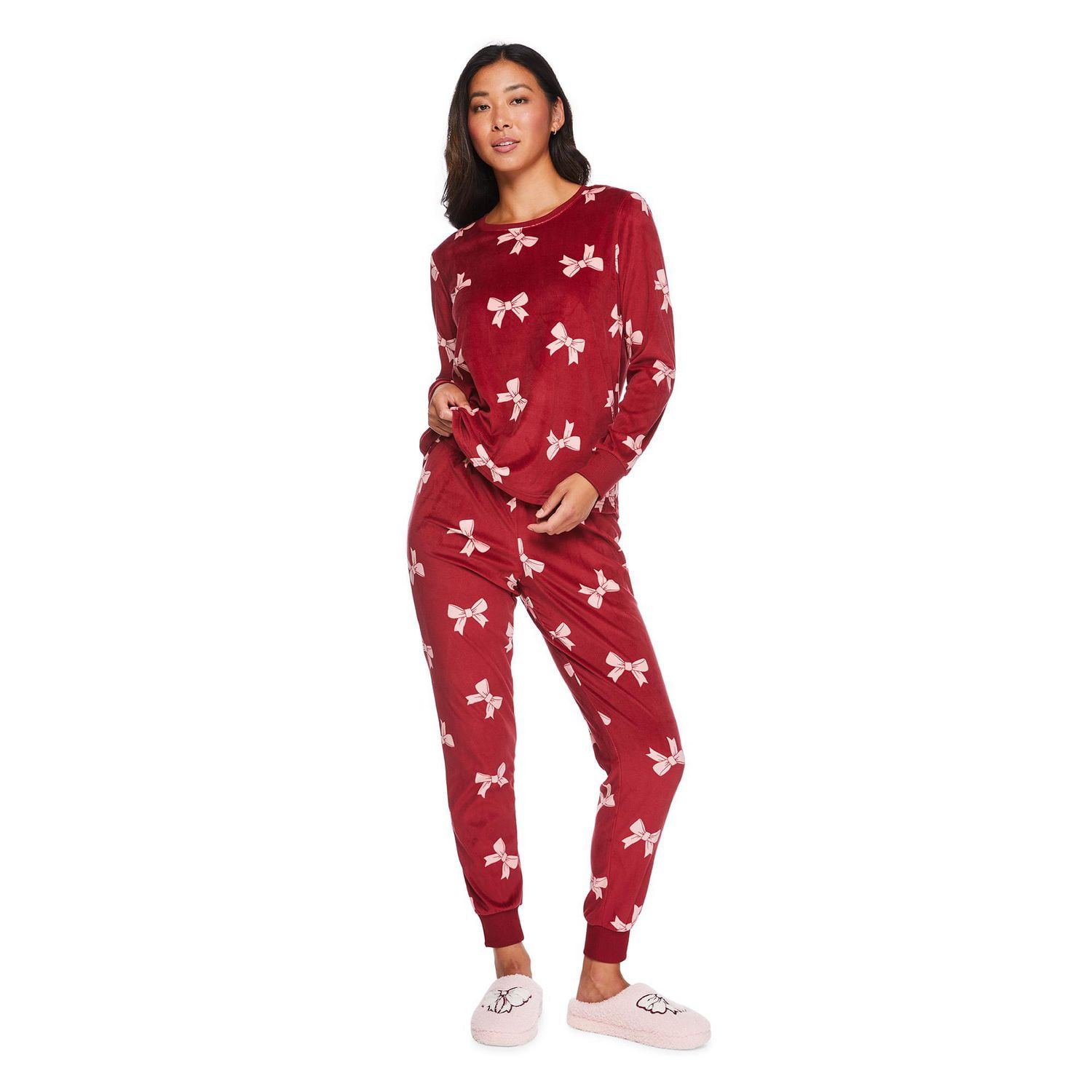 Pyjama 2 pièces en velours George pour femmes