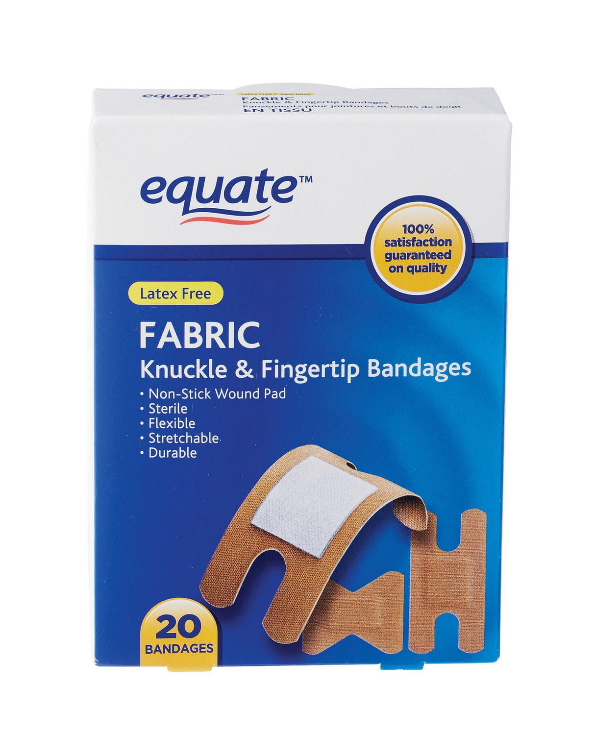 Equate Fabric Knuckle & Fingertip Bandages, 20ct Walmart Canada
