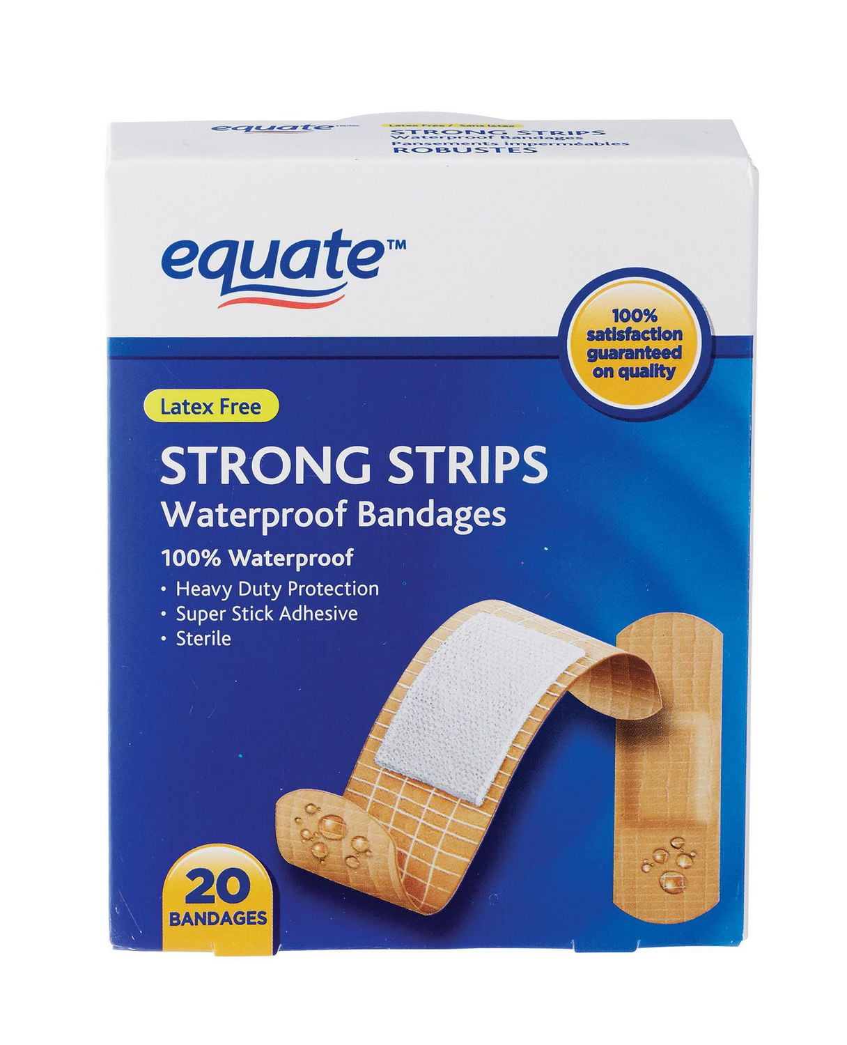 Equate Strong Strip Waterproof Bandages, 20ct Walmart Canada