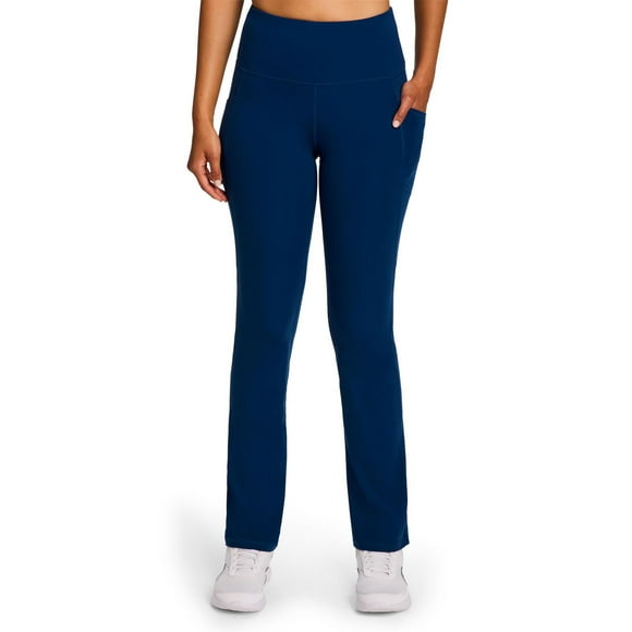 Reebok Women's Everyday High Rise Active Pants with Pockets, 31" Inseam
