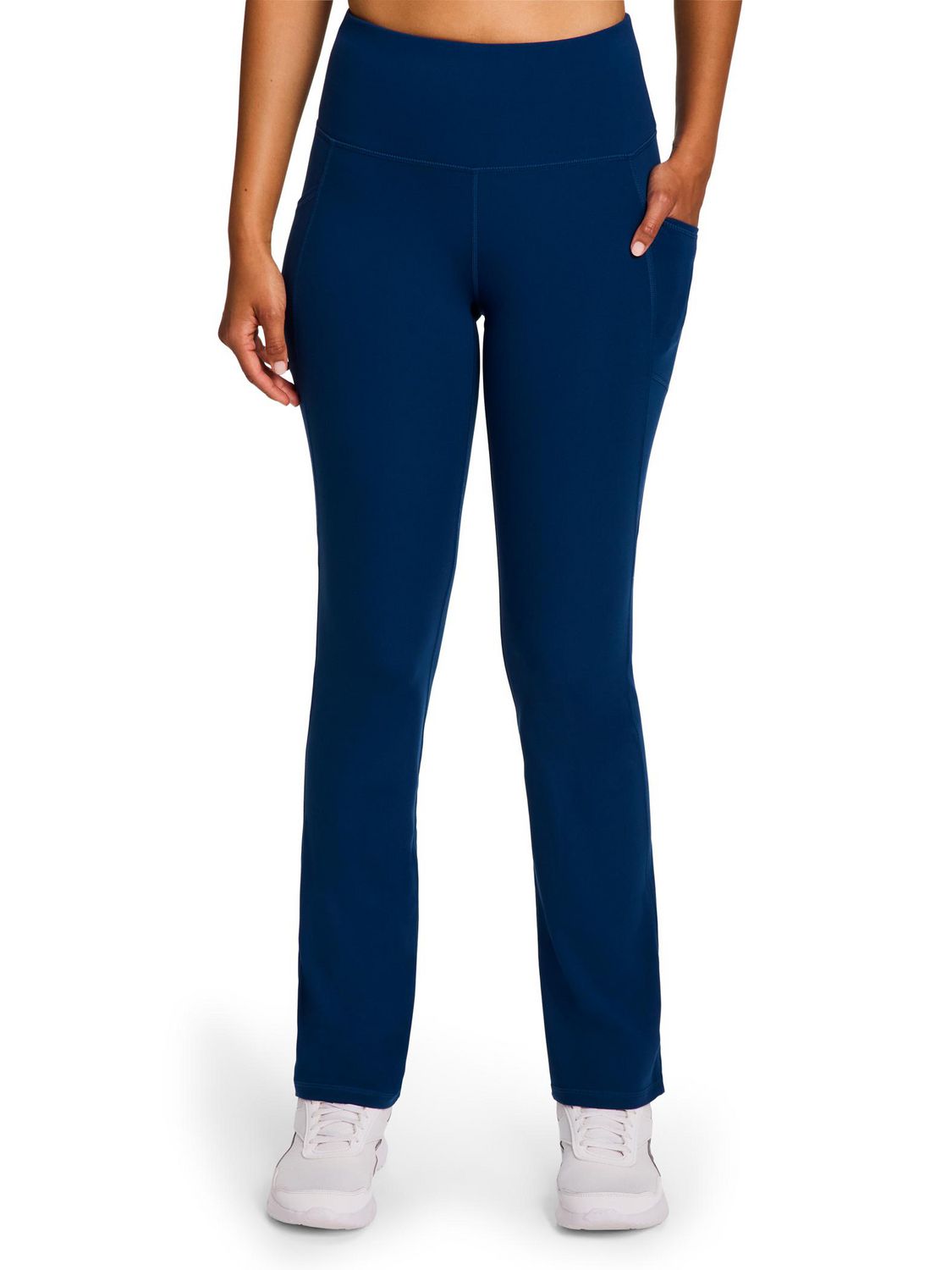 Reebok Women's Everyday High Rise Active Pants with Pockets, 31" Inseam