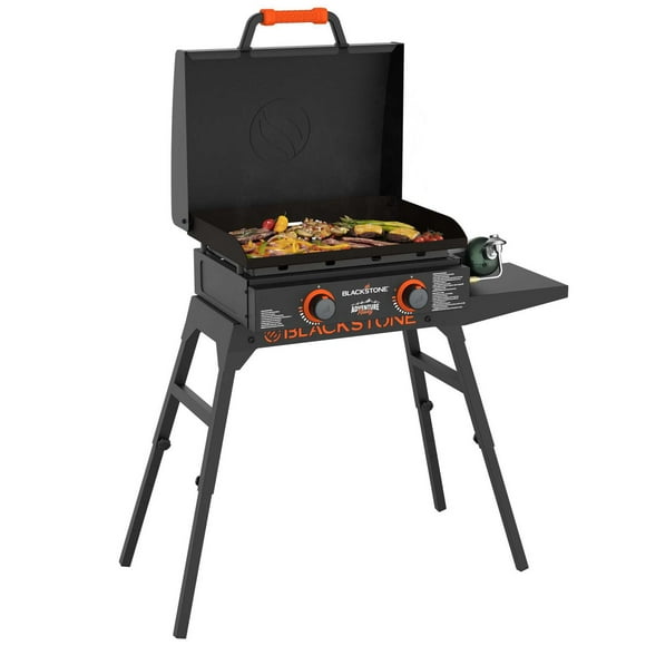 Blackstone Adventure Ready 22" Omnivore Propane Griddle with Stand and Adapter Hose, Griddle