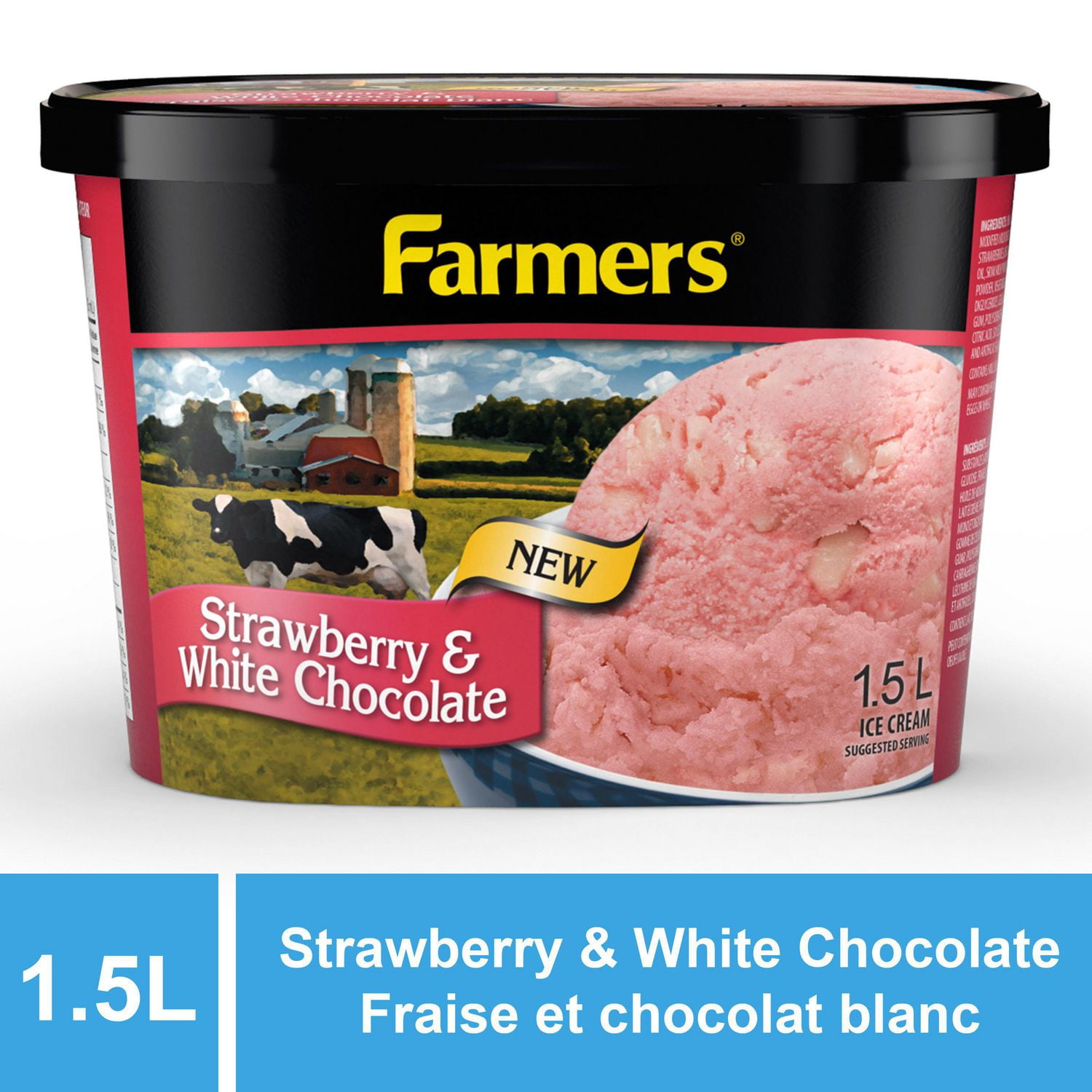 Farmers Strawberry and White Chocolate Ice Cream Walmart Canada