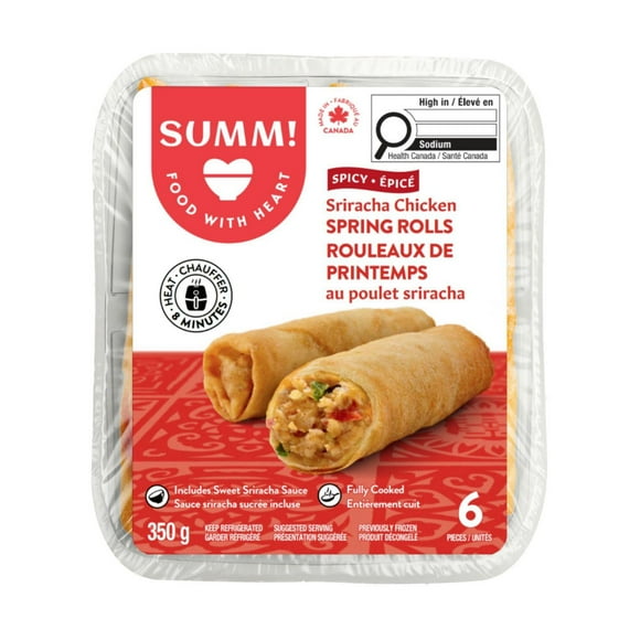SUMM! Spicy Sriracha Chicken Spring Roll