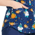 thumbnail image 4 of Sesame Street Cookie Monster Doctor Cookies Women's V-Neck Print Scrub Top, 4 of 7