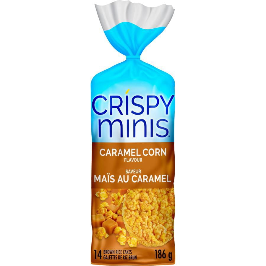 Quaker Crispy Minis Gluten-Free Caramel Corn Rice Cakes ...