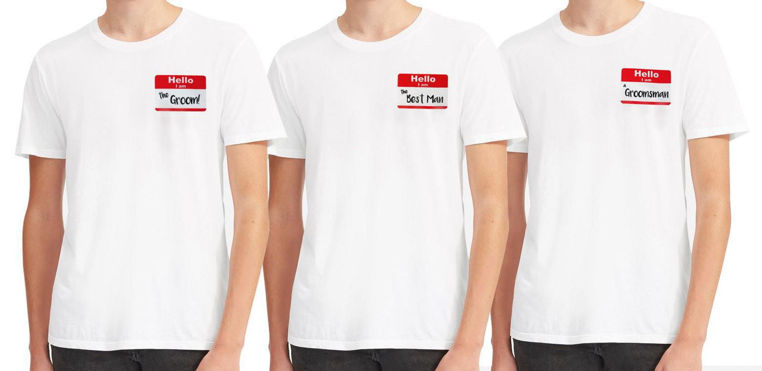 George Men's Wedding Party T-shirts.Great for bachelor parties.