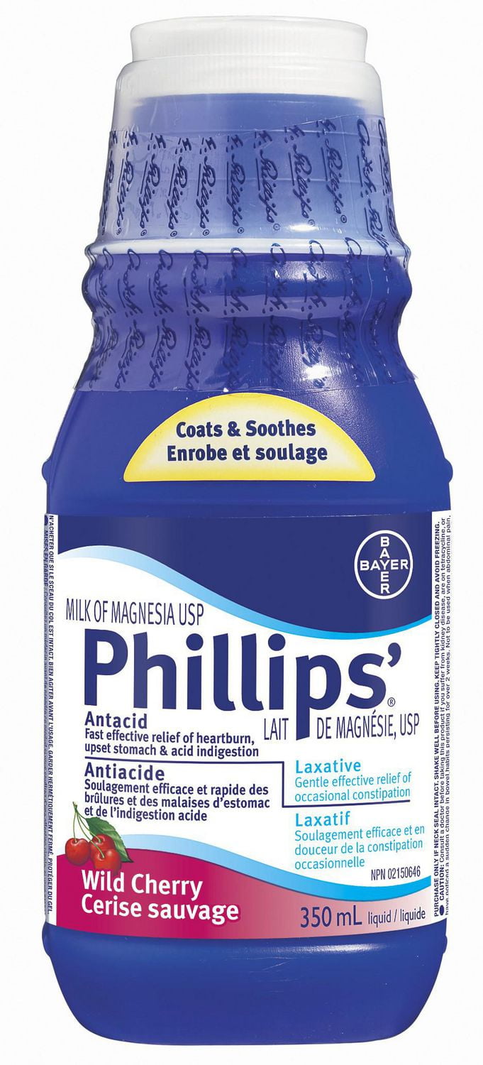 Bayer Phillips Lait de magnésie liquide 350 ml