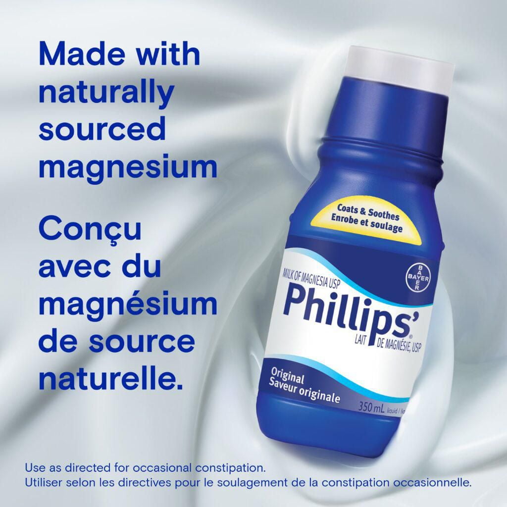 Bayer Phillips Lait de magnésie liquide 350 ml