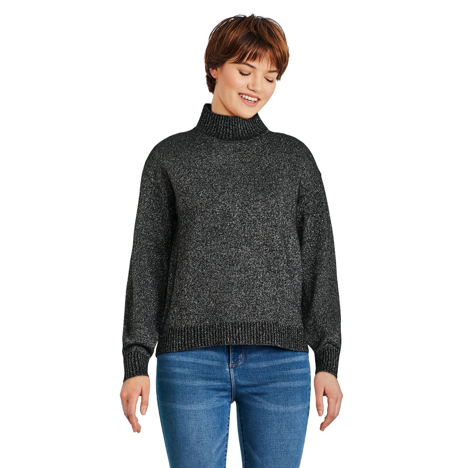 George Women s Mock Neckline Sweater