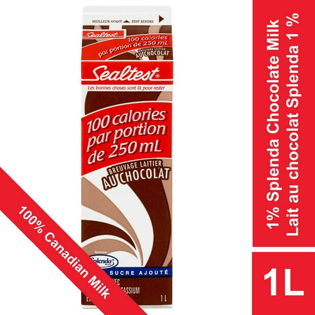 Breuvage laitier partiellement écrémé 1 %  au chocolat sucré avec Splenda Sealtest