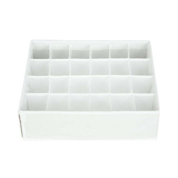 Mainstays Organisateur de tiroir à 24 compartiments/Blanc