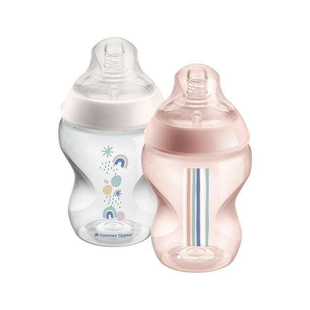 Tommee Tippee Closer to Nature Night-time Baby Bottle & Breast-Like  Pacifier Set