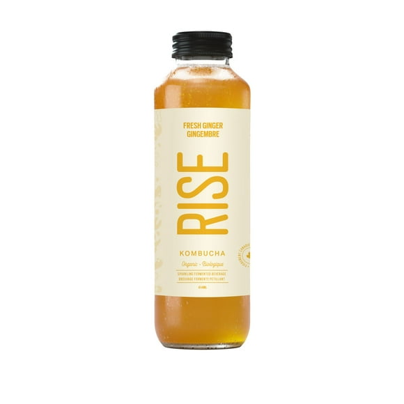 RISE Kombucha Fresh Ginger, 414mL