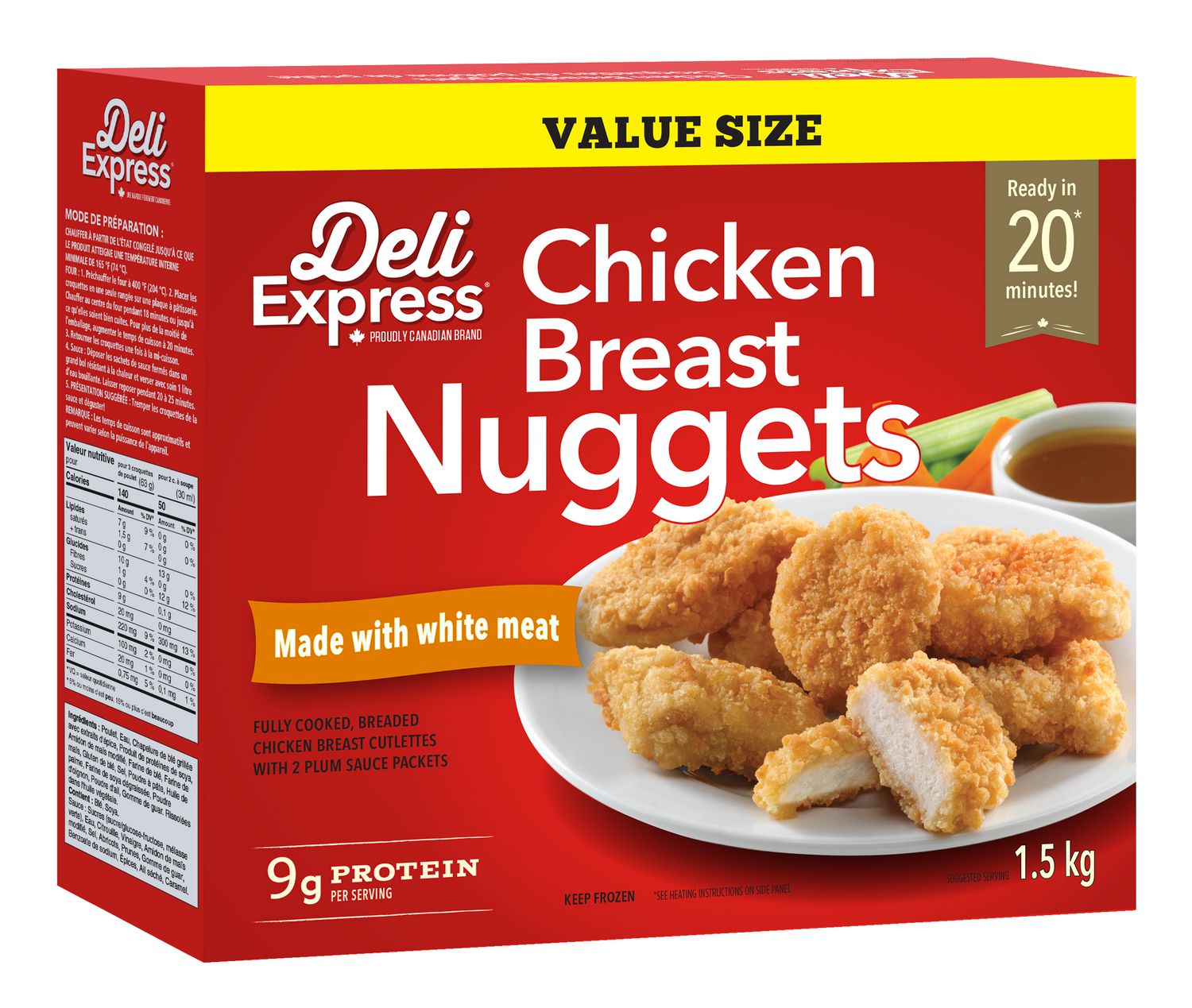 Deli Express Chicken Breast Nuggets Value Size Walmart Canada