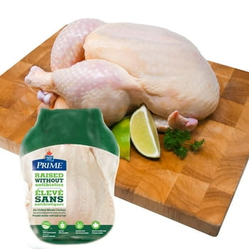 Prime Whole Chicken Raised Without Antibiotics, 1 Whole Chicken