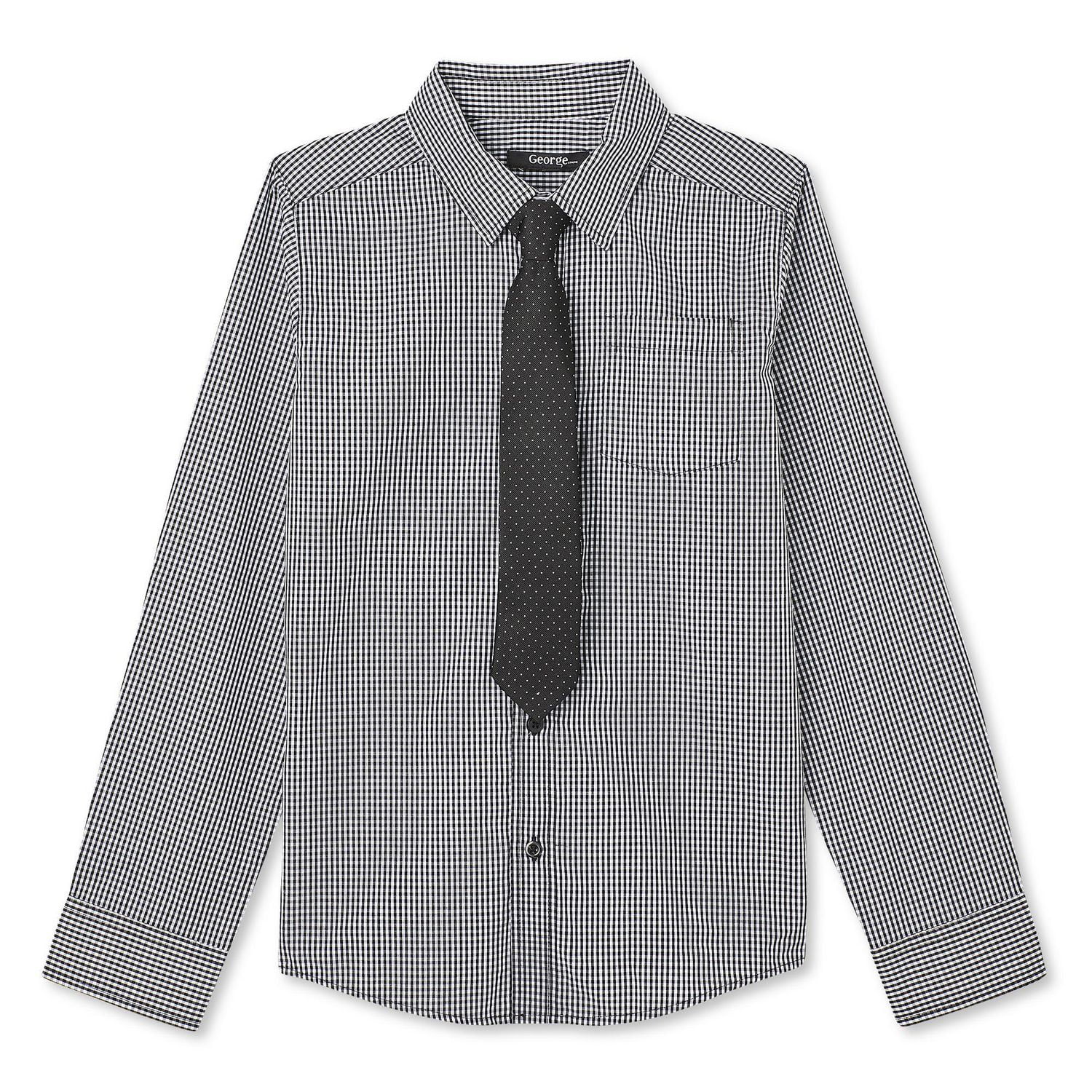 George Boys' Shirt and Tie 2-Piece Set