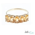 thumbnail image 1 of 10kt Gold Ring set with 6x4 mm genuine citrines, 1 of 1
