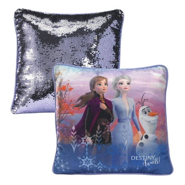 La Reine des neiges 2, Elsa & Anna coussin/oreiller personnalisé. Cadeau de  la Reine des neiges/cadeau d'anniversaire avec, accessoire de chambre à  coucher. -  France