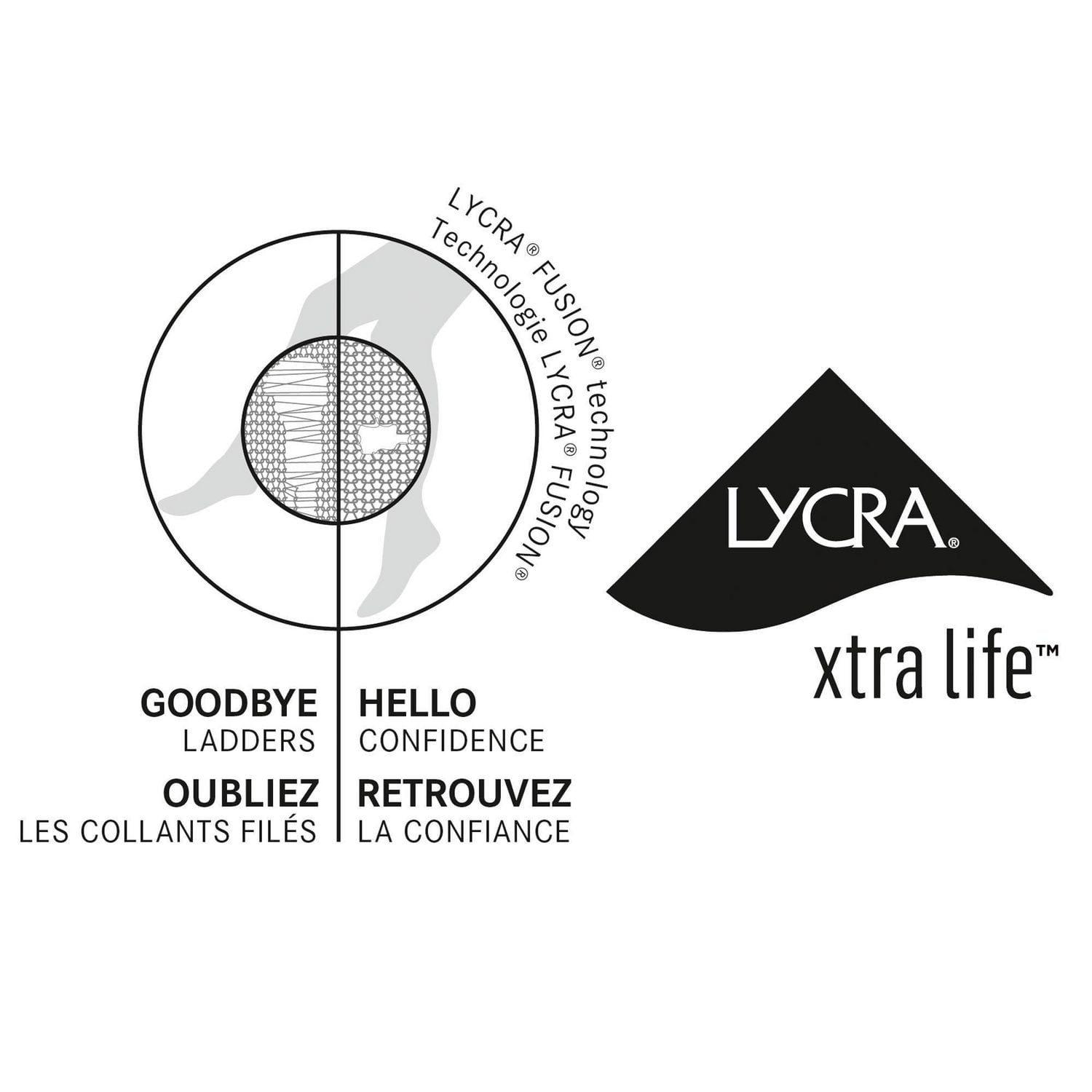 Secret® Silky Indemaillable 2pk Bas aux Genoux Taille Grand